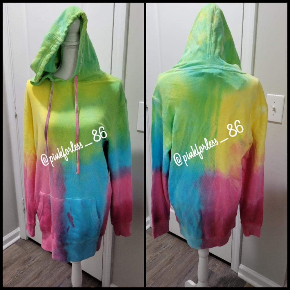 VS PINK SPIRITUAL GANGSTER X PINK COLLAB HOODIE DRESS - Picture 8 of 9